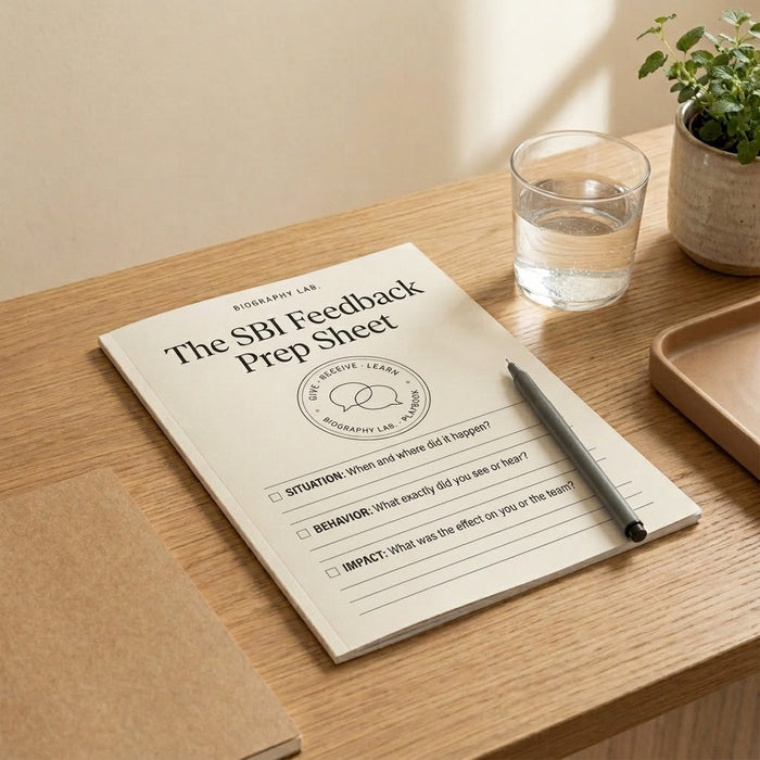 The SBI Feedback Prep Sheet