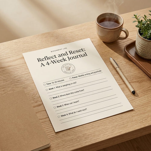 Reflect and Reset: A 4-Week Journal
